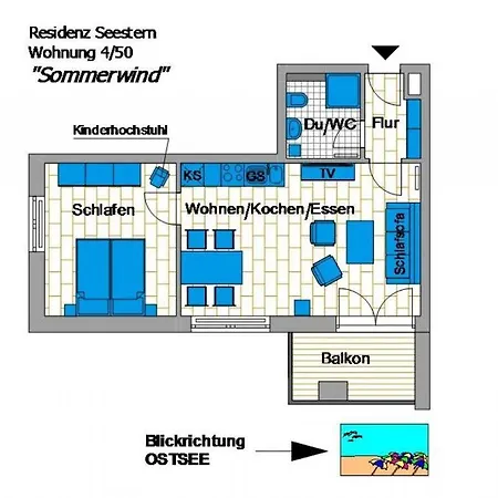 Appartement Seestern Whg 4 50