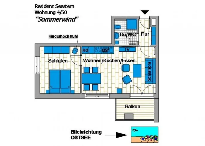 דירה Seestern Whg 4 50